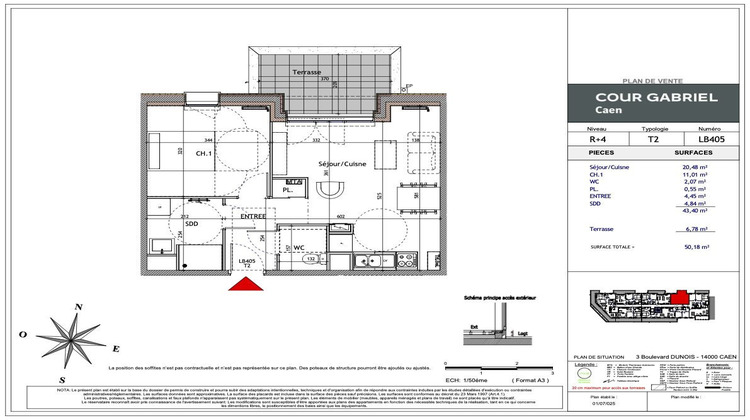 Ma-Cabane - Vente Appartement Caen, 43 m²