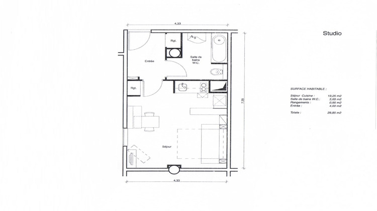 Ma-Cabane - Vente Appartement Caen, 29 m²
