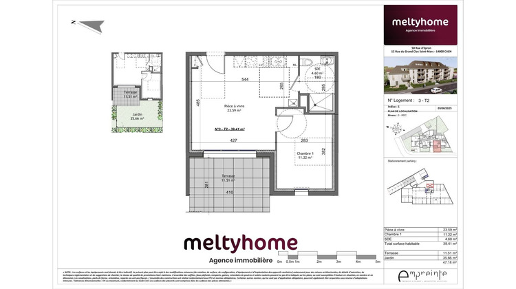 Ma-Cabane - Vente Appartement Caen, 39 m²