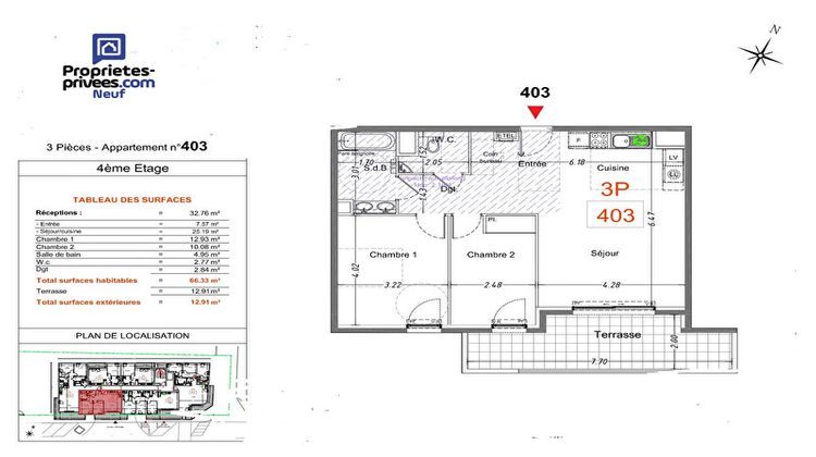 Ma-Cabane - Vente Appartement CAGNES SUR MER, 66 m²