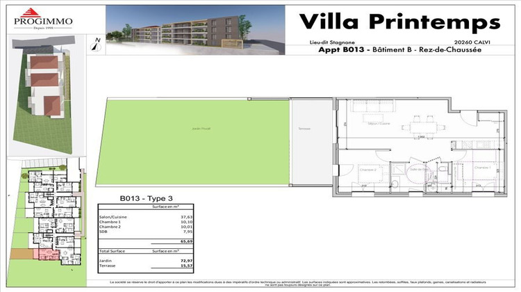 Ma-Cabane - Vente Appartement Calvi, 66 m²