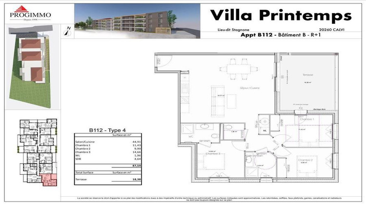 Ma-Cabane - Vente Appartement Calvi, 87 m²
