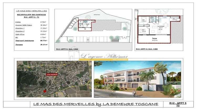 Ma-Cabane - Vente Appartement Calvisson, 68 m²