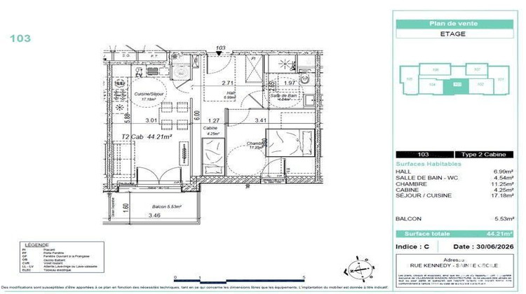 Ma-Cabane - Vente Appartement Camiers, 44 m²