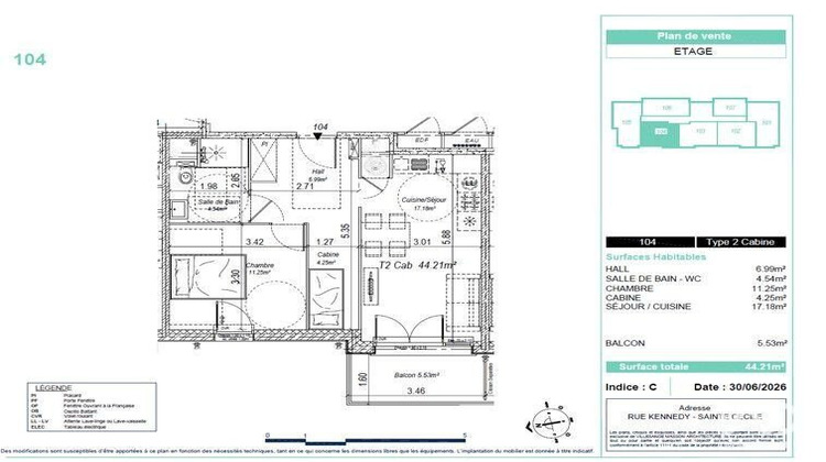 Ma-Cabane - Vente Appartement Camiers, 44 m²