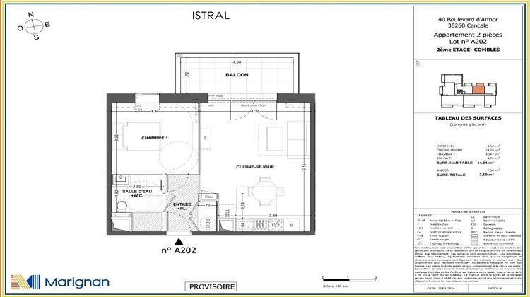 Ma-Cabane - Vente Appartement Cancale, 44 m²