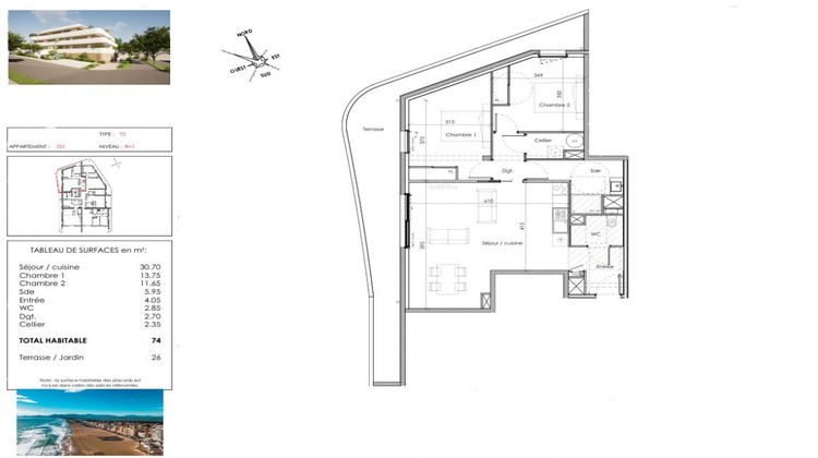 Ma-Cabane - Vente Appartement CANET EN ROUSSILLON, 74 m²