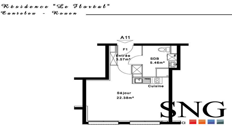 Ma-Cabane - Vente Appartement Canteleu, 31 m²