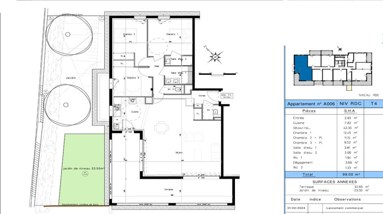 Ma-Cabane - Vente Appartement CAPBRETON, 99 m²
