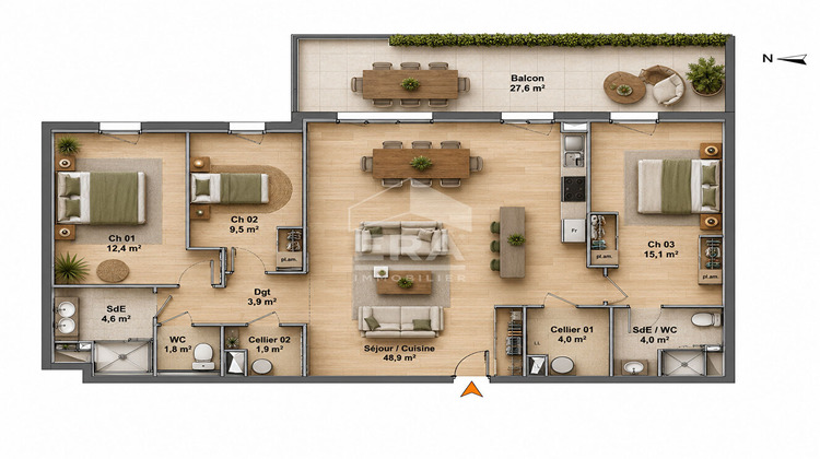 Ma-Cabane - Vente Appartement CAPBRETON, 106 m²
