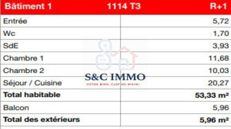 Ma-Cabane - Vente Appartement Carbon-Blanc, 53 m²