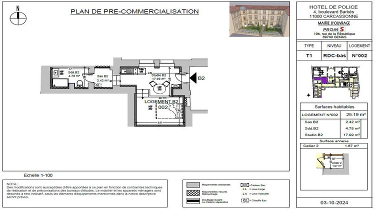 Ma-Cabane - Vente Appartement CARCASSONNE, 25 m²