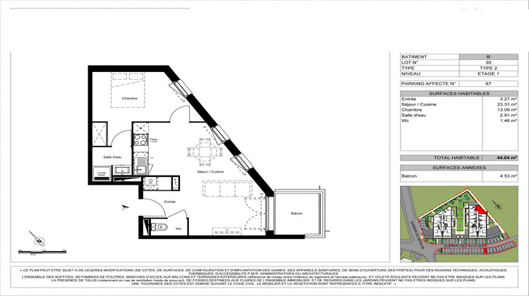 Ma-Cabane - Vente Appartement Carignan-de-Bordeaux, 44 m²