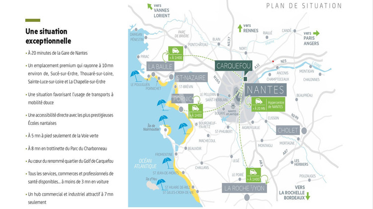 Ma-Cabane - Vente Appartement CARQUEFOU, 40 m²