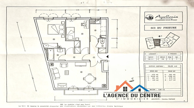 Ma-Cabane - Vente Appartement CARRIERES-SOUS-POISSY, 58 m²