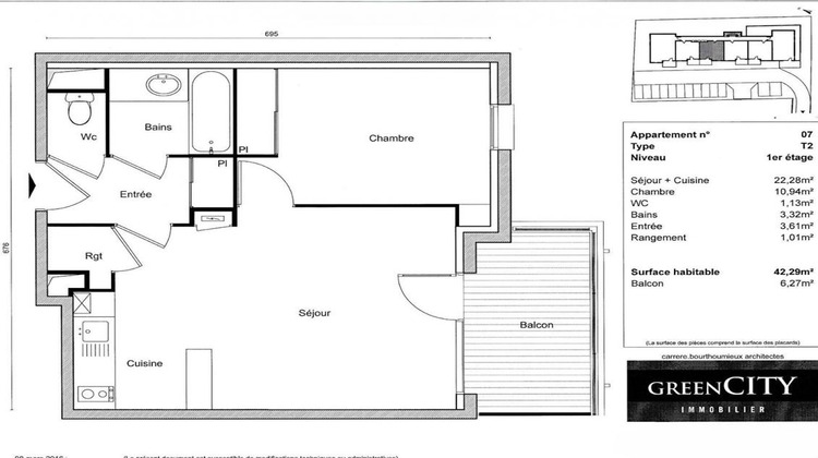 Ma-Cabane - Vente Appartement CASTANET TOLOSAN, 42 m²