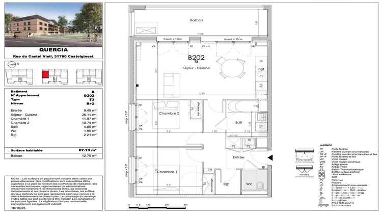 Ma-Cabane - Vente Appartement Castelginest, 67 m²