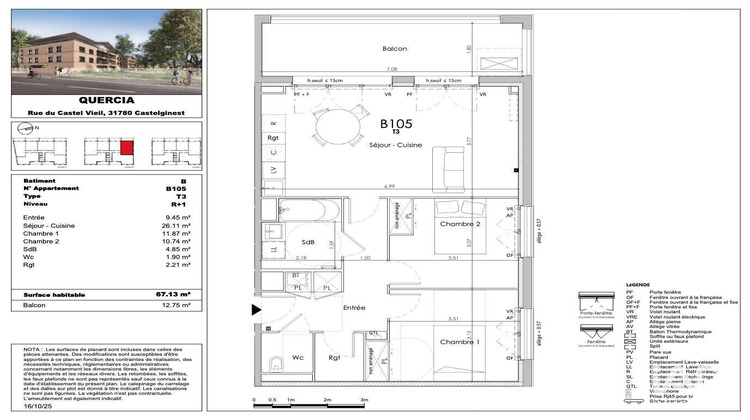 Ma-Cabane - Vente Appartement Castelginest, 67 m²