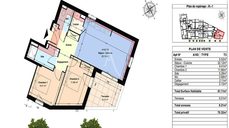 Ma-Cabane - Vente Appartement CASTELGINEST, 61 m²