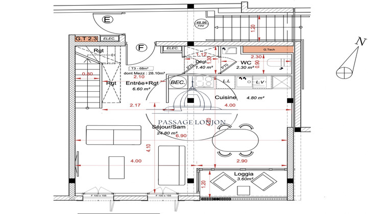 Ma-Cabane - Vente Appartement Castelnau-le-Lez, 68 m²