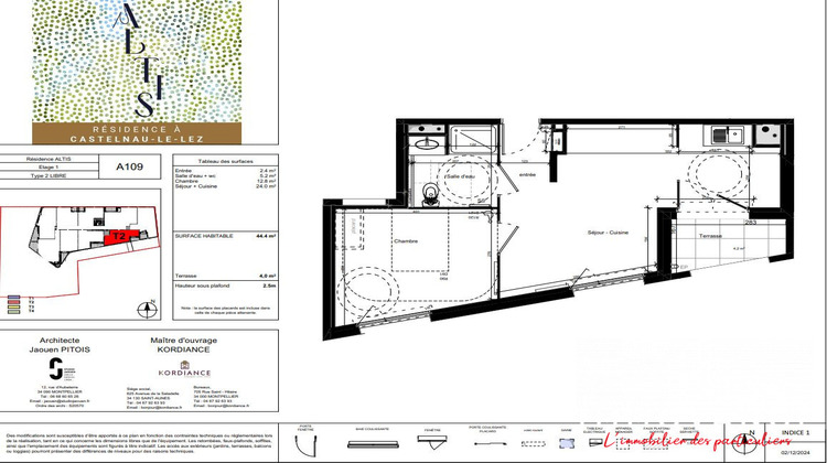 Ma-Cabane - Vente Appartement Castelnau-le-Lez, 44 m²