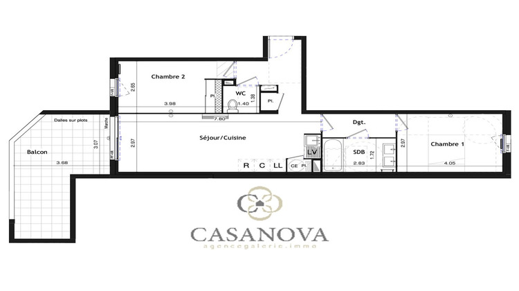 Ma-Cabane - Vente Appartement CASTELNAU LE LEZ, 62 m²