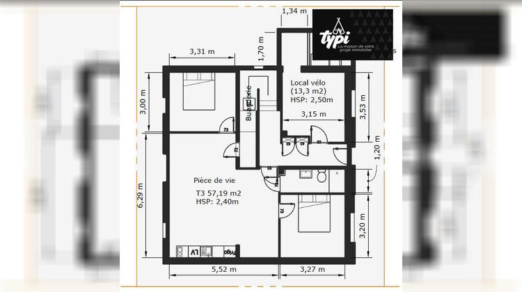 Ma-Cabane - Vente Appartement Caudan, 57 m²