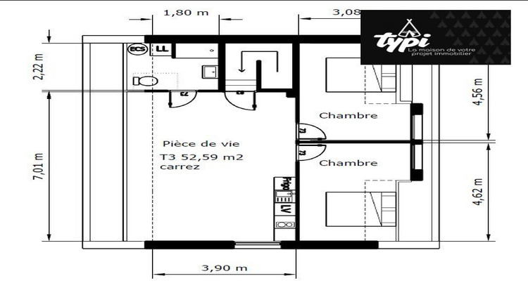 Ma-Cabane - Vente Appartement Caudan, 52 m²