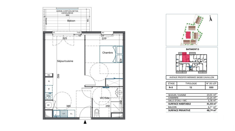 Ma-Cabane - Vente Appartement Cavaillon, 42 m²