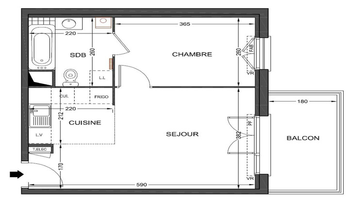 Ma-Cabane - Vente Appartement CAVAILLON, 37 m²