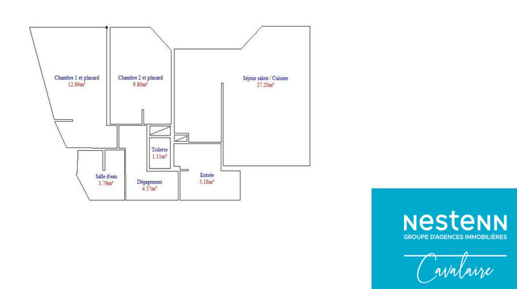 Ma-Cabane - Vente Appartement CAVALAIRE-SUR-MER, 64 m²