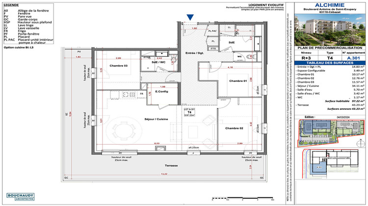 Ma-Cabane - Vente Appartement CEBAZAT, 97 m²