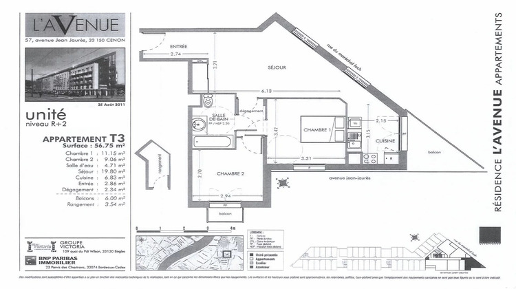 Ma-Cabane - Vente Appartement Cenon, 56 m²