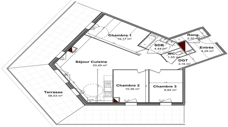 Ma-Cabane - Vente Appartement Cenon, 82 m²