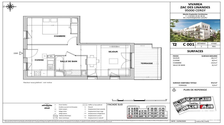 Ma-Cabane - Vente Appartement Cergy, 47 m²