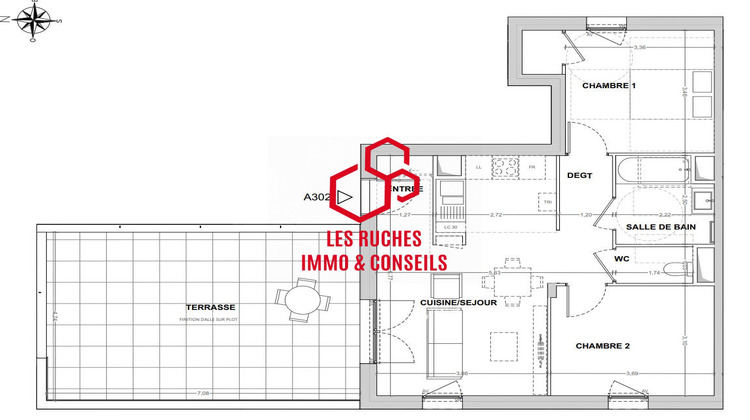 Ma-Cabane - Vente Appartement Cergy, 60 m²