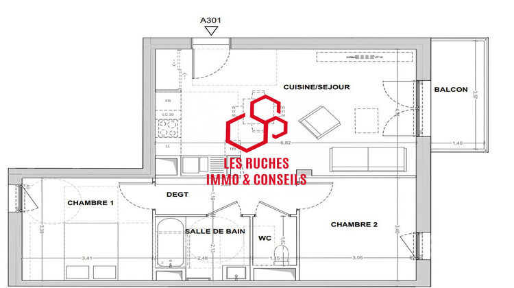 Ma-Cabane - Vente Appartement Cergy, 60 m²