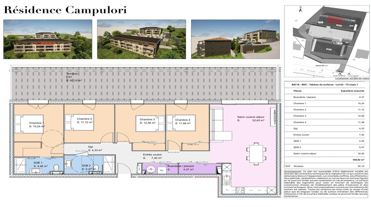 Ma-Cabane - Vente Appartement Cervione, 108 m²