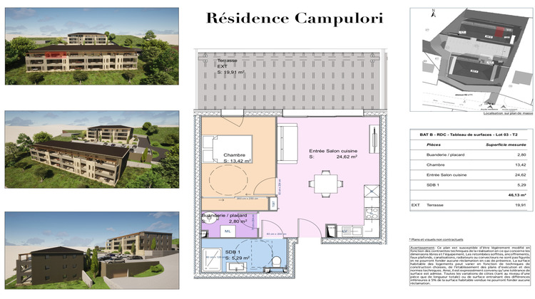 Ma-Cabane - Vente Appartement Cervione, 46 m²