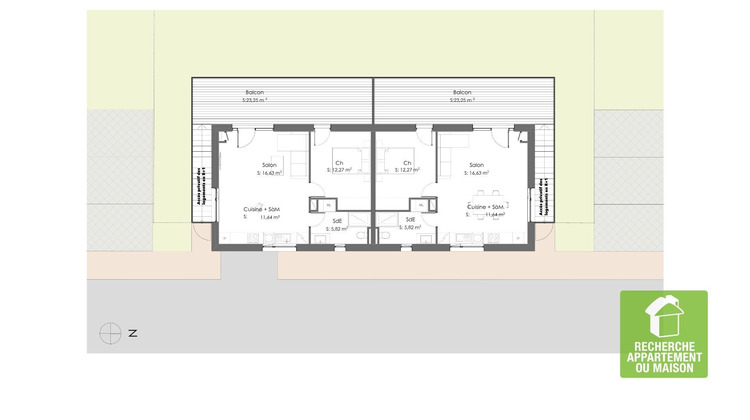 Ma-Cabane - Vente Appartement CESSIEU, 46 m²