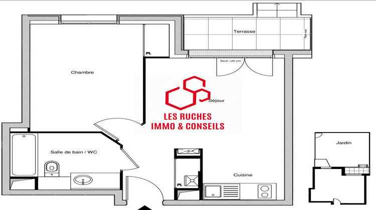 Ma-Cabane - Vente Appartement Cesson, 38 m²