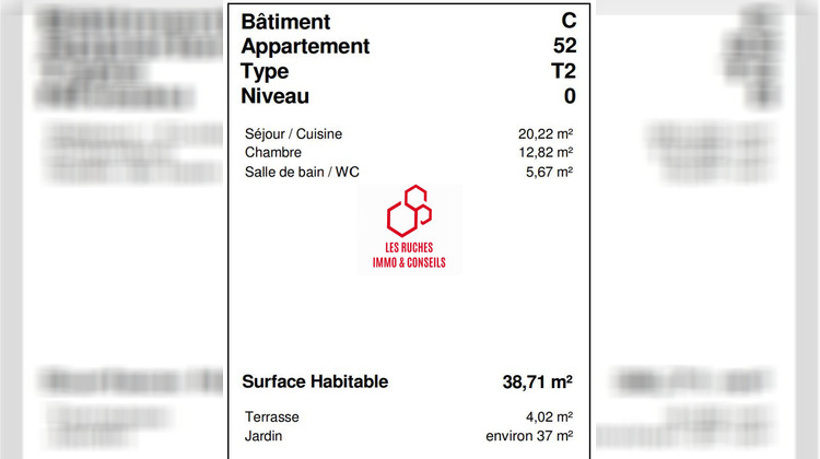 Ma-Cabane - Vente Appartement Cesson, 38 m²