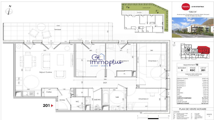 Ma-Cabane - Vente Appartement Challes-les-Eaux, 96 m²