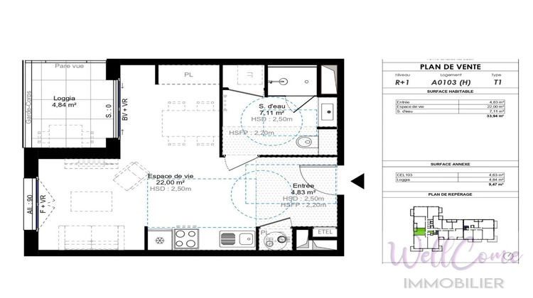 Ma-Cabane - Vente Appartement CHALLES LES EAUX, 33 m²