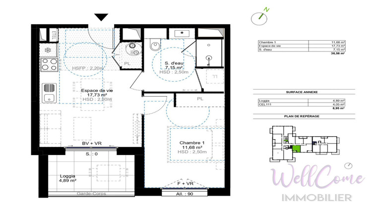 Ma-Cabane - Vente Appartement CHALLES LES EAUX, 36 m²