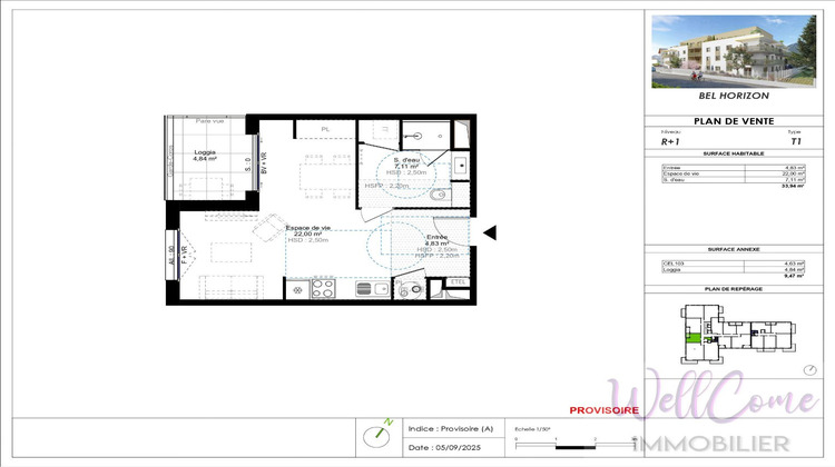 Ma-Cabane - Vente Appartement CHALLES LES EAUX, 33 m²
