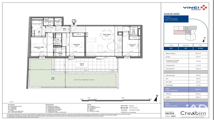 Ma-Cabane - Vente Appartement Chamalières, 88 m²