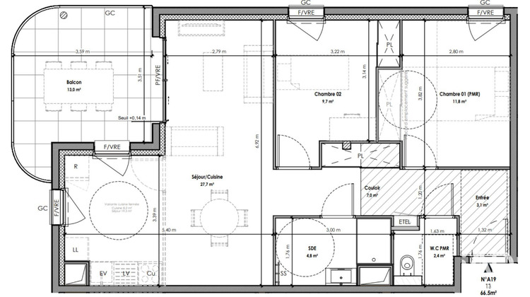 Ma-Cabane - Vente Appartement Chamalières, 67 m²