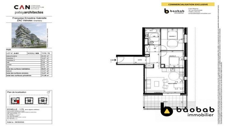 Ma-Cabane - Vente Appartement Chambéry, 64 m²