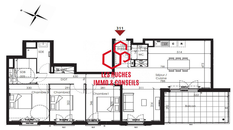 Ma-Cabane - Vente Appartement Chambourcy, 92 m²